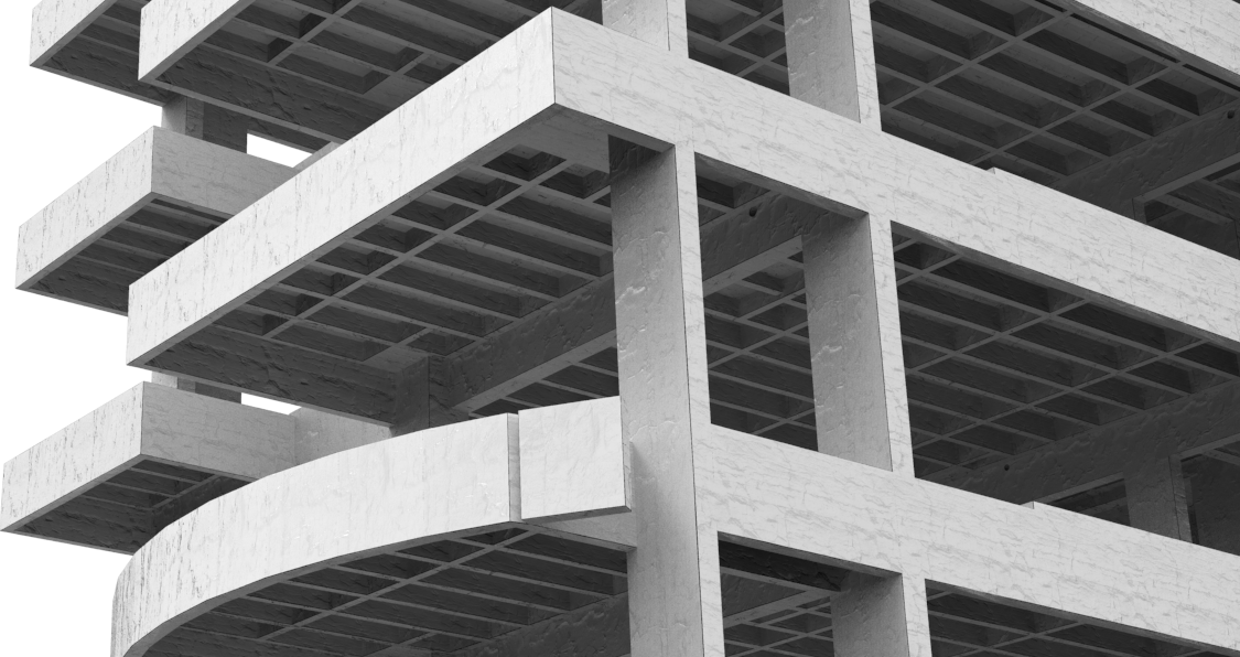 Estructura del edificio de perfil